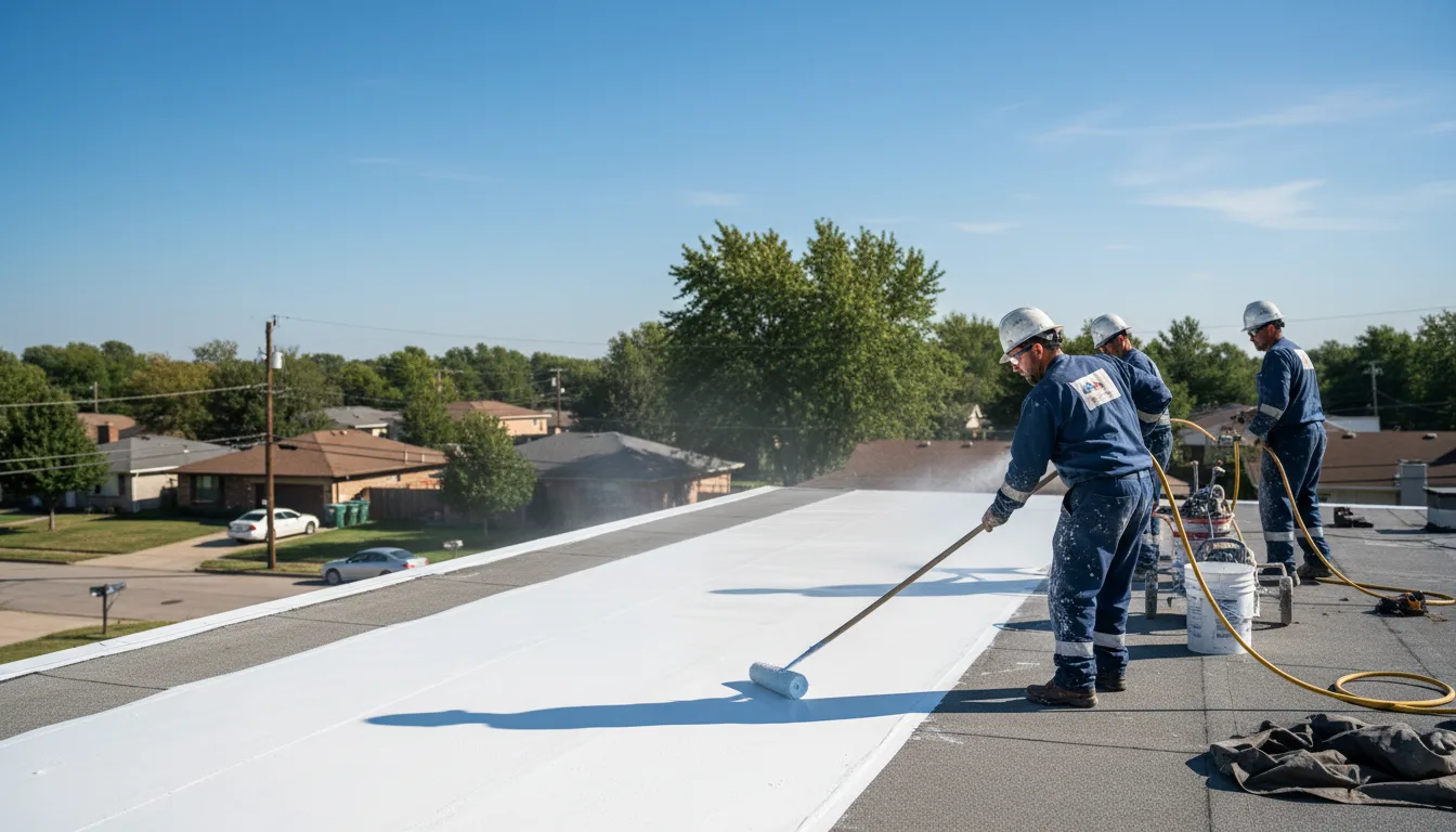 Commercial roof coating in Media, PA near me